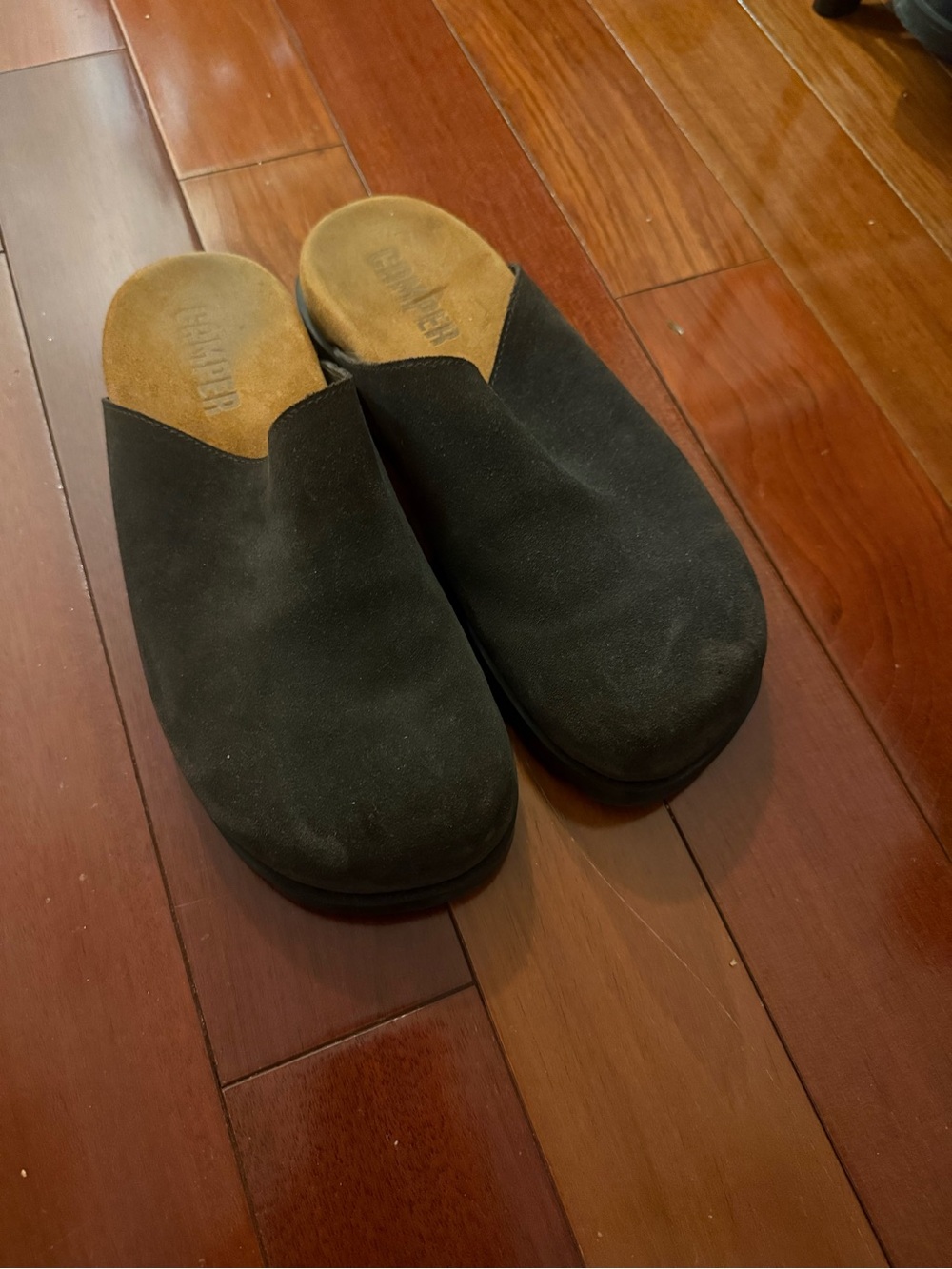 Women’s camper Mules brown suede size 39